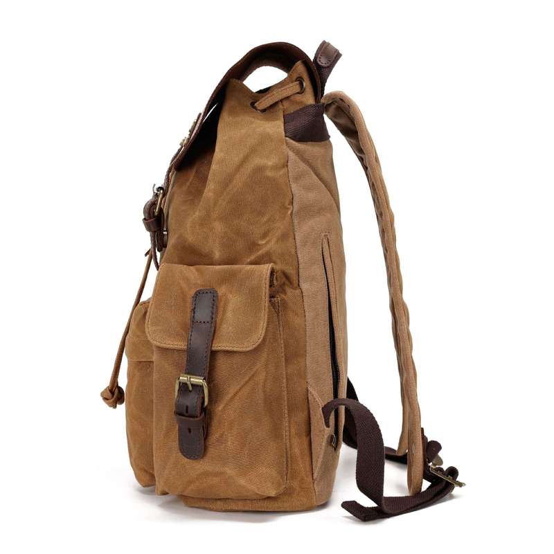 กระเป๋าเป้สะพายหลังผู้ชายแบบให - Canvas Backpack Casual บทวิจารณ์และราคา