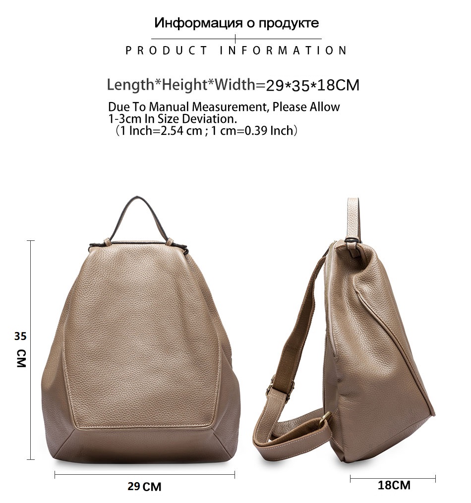 Zency ผู้หญิง 100% ของแท้หนัง  - Fashion Backpack Women บทวิจารณ์และราคา