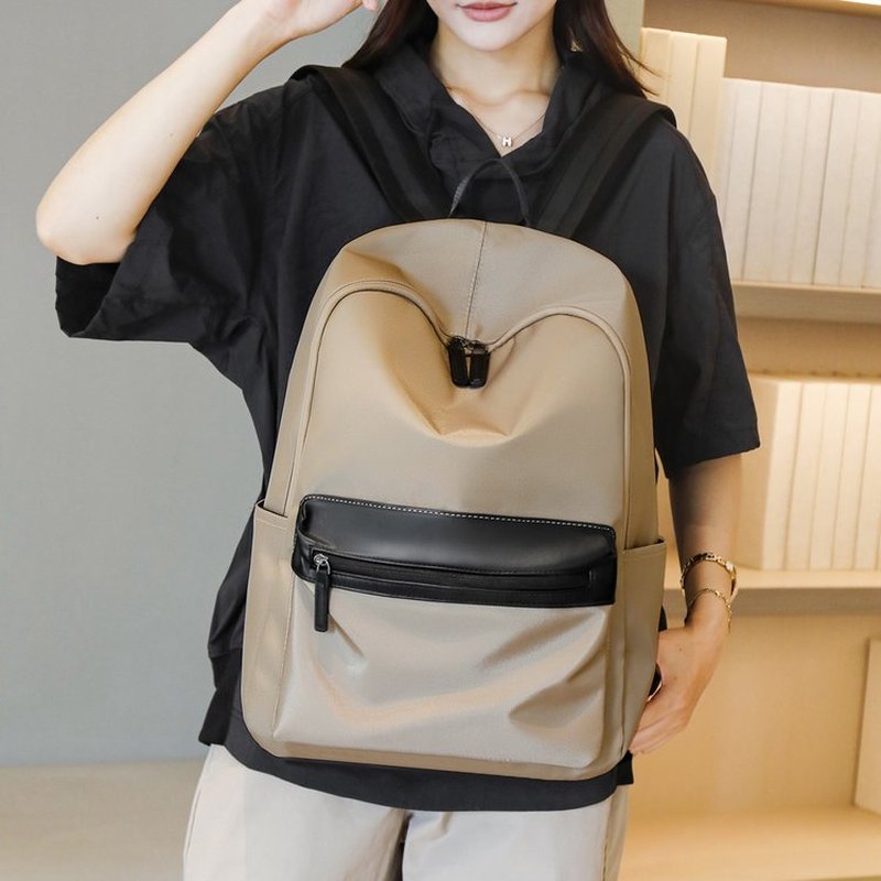 กระเป๋าเป้สะพายหลังสีดำความจุข - Canvas Backpack Casual บทวิจารณ์และราคา