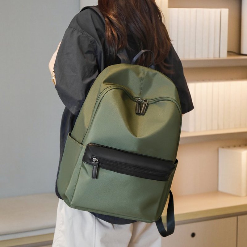 กระเป๋าเป้สะพายหลังสีดำความจุข - Canvas Backpack Casual บทวิจารณ์และราคา