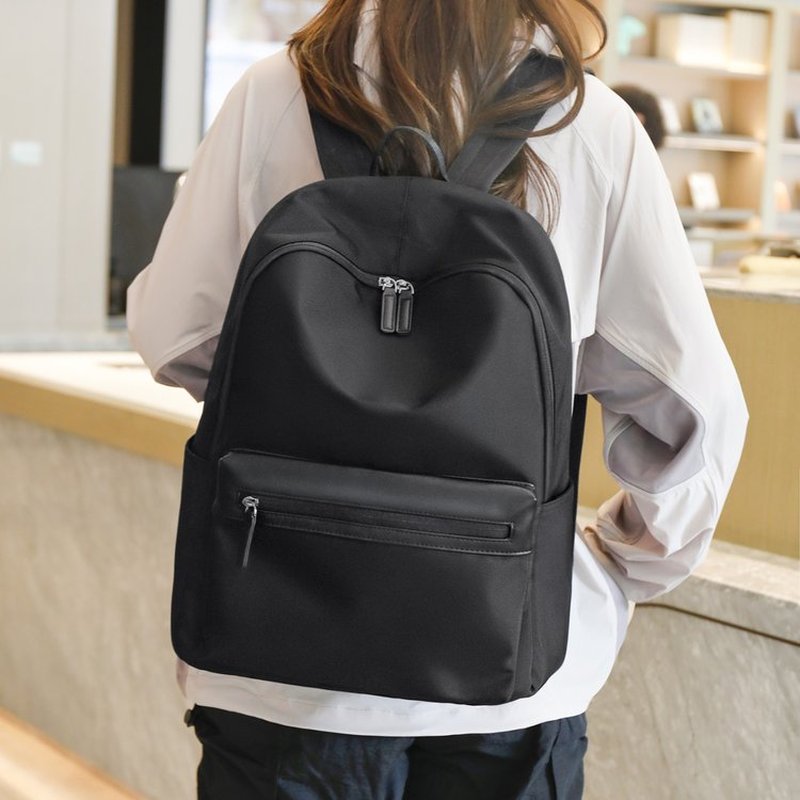 กระเป๋าเป้สะพายหลังสีดำความจุข - Canvas Backpack Casual บทวิจารณ์และราคา