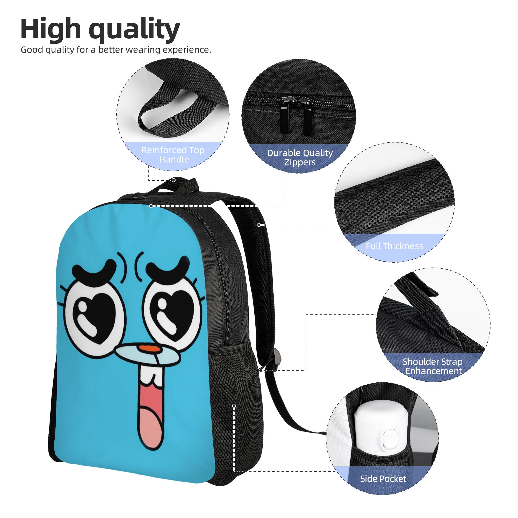 กระเป๋าเป้การ์ตูนสุดเจ๋ง Gumba - School Backpack Teen บทวิจารณ์และราคา